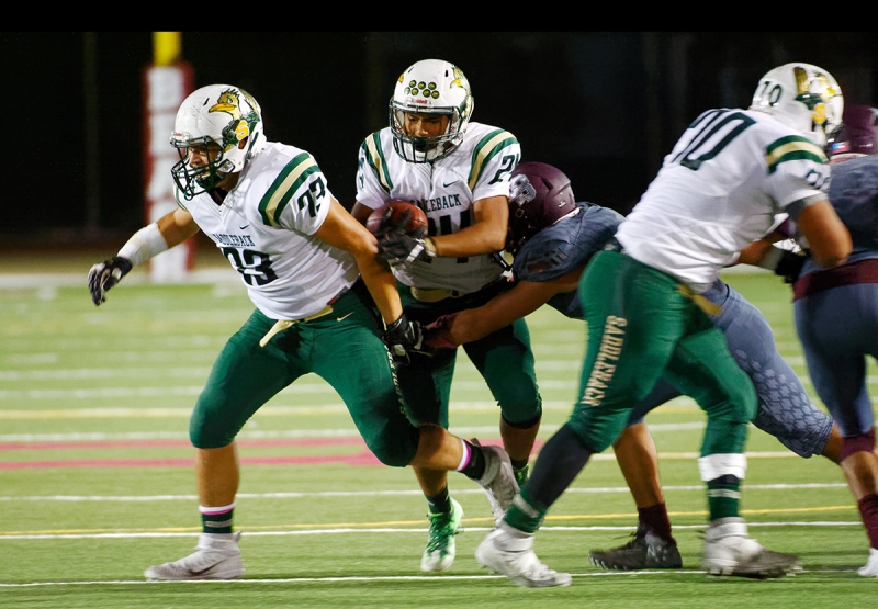 Night football, Nikon D3S, 1/250 second at f/6.3, ISO 12,800, 550mm