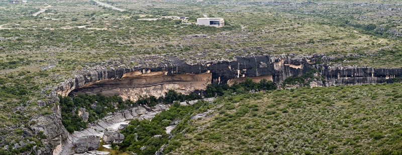 A five-image panorama taken with the Inspire 2 and X5S camera