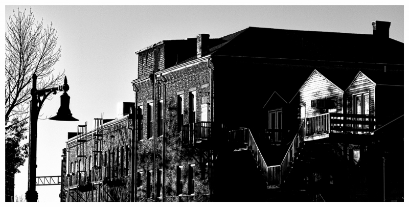 This dramatic, high-contrast scene was photographed using the Fujinon GF110mmF2 lens and converted to black-and-white with Topaz Labs B&W Effects.