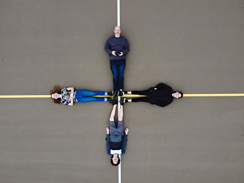 “Family on the Basketball Court,”  captured by the DJI Mavic Mini, 1/160 second at f/2.8, ISO 100