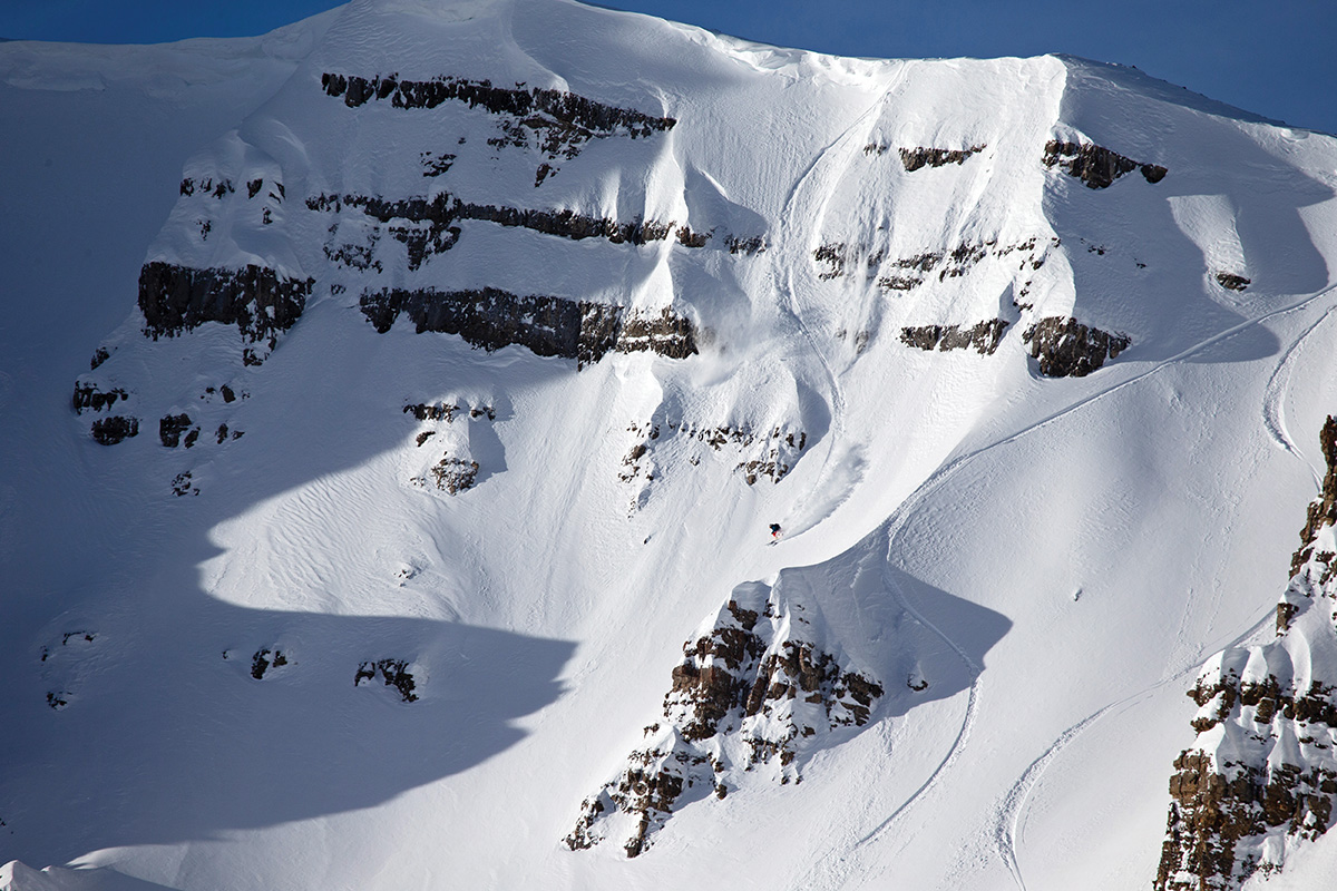 Backcountry skiing in Jackson Hole, Wyoming