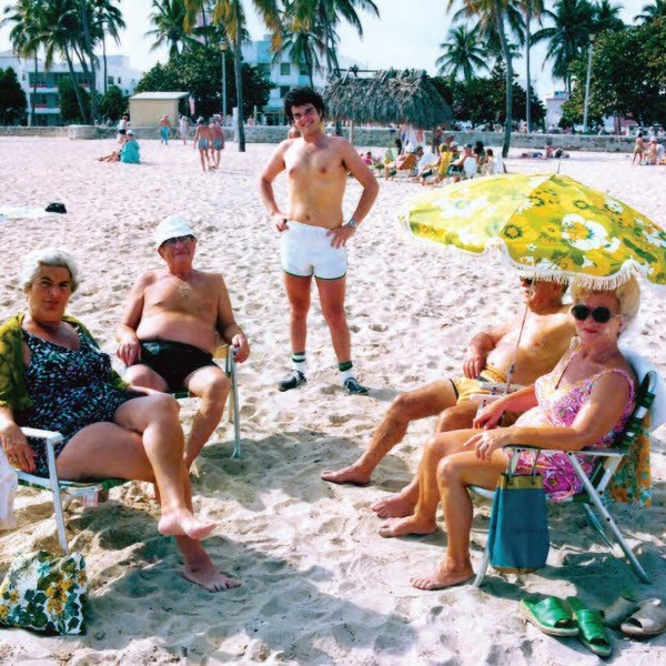 Andy Sweet (center) was an affable and fun-loving young photographer, having just entered his artistic journey and becoming well known for establishing an important visual legacy. His life was tragically cut short when he was murdered in 1982. Image courtesy of the Jewish Museum of Florida-FIU 